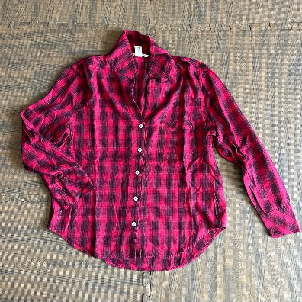 Plaid Red Women's Pajama Set - Picture 4 of 14